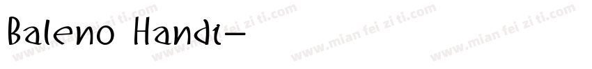 Baleno Handi字体转换